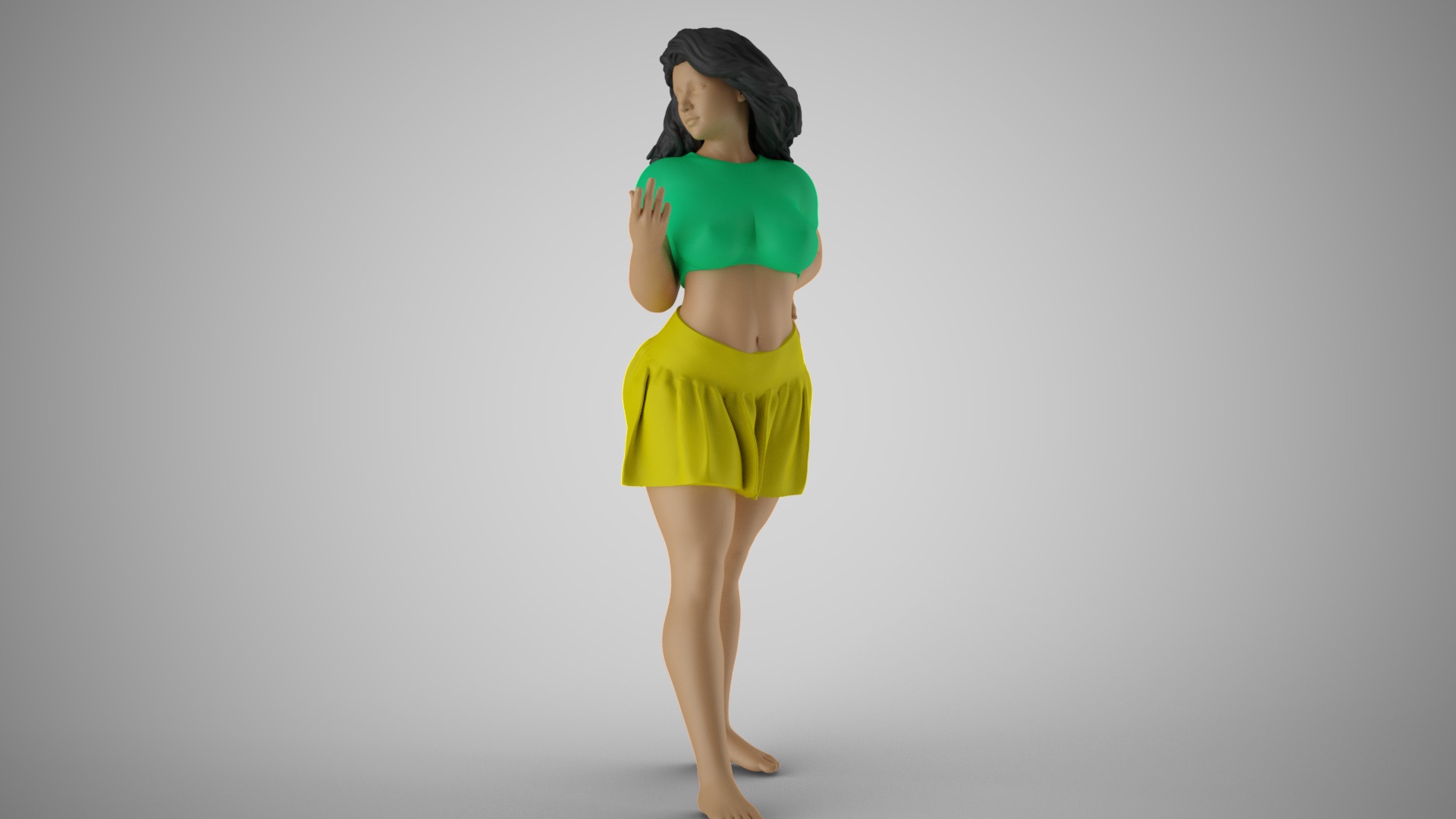 Twinkle Girl 3D print model_9