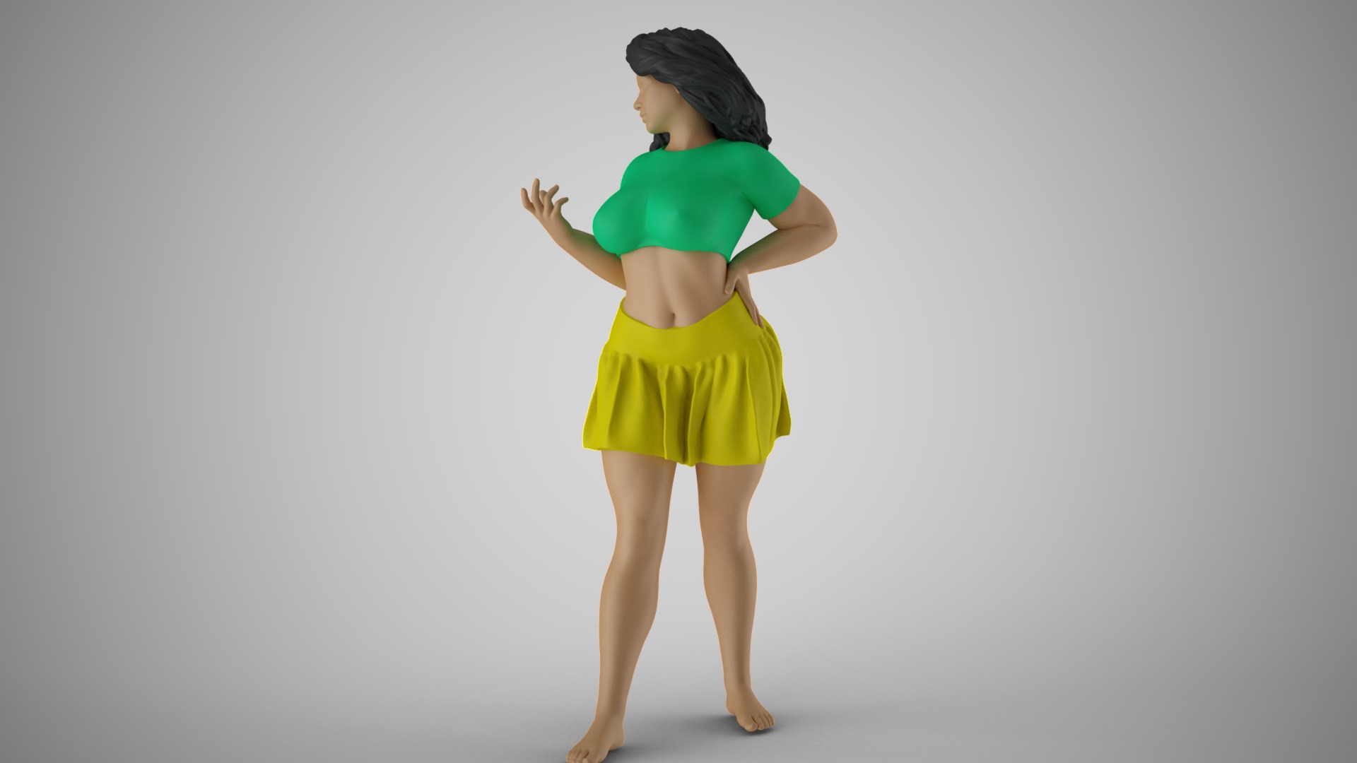 Twinkle Girl 3D print model_8