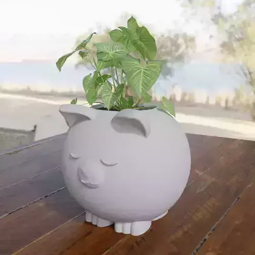 Decoration Flowerpot Cute cat