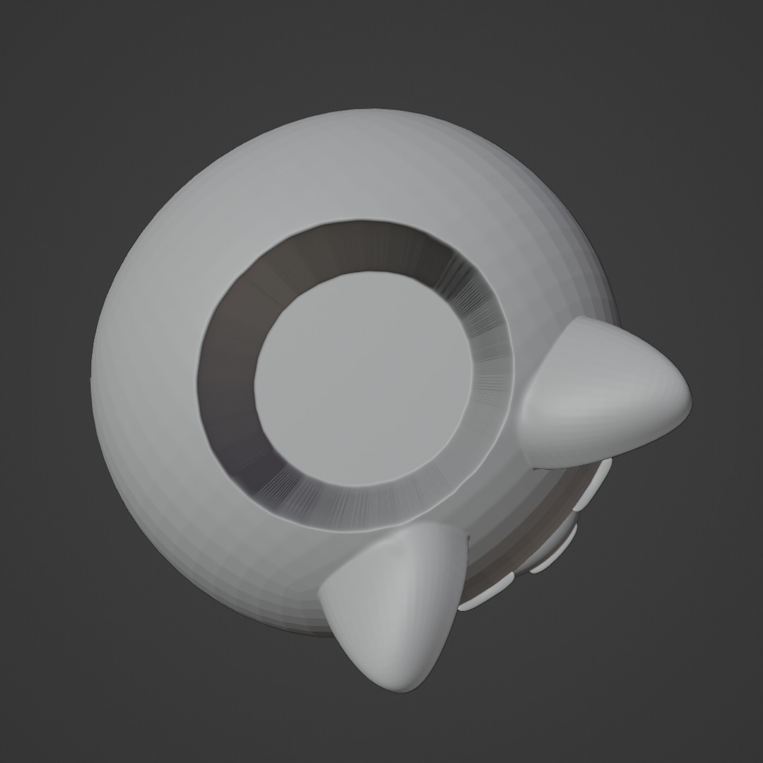 Decoration Flowerpot Cute cat 3D print model_7