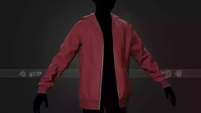 Red Open Hoodie Style 1