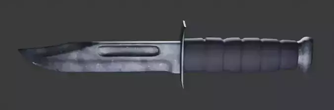 Low poly  Combat knife 