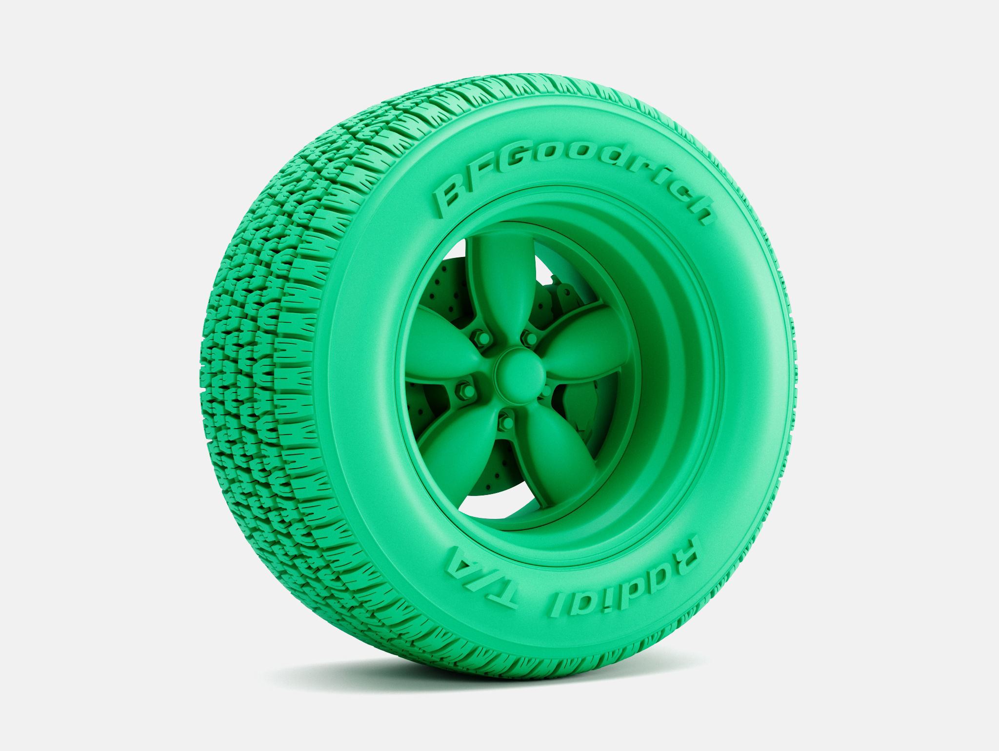 15x6 15x7 15x8 15x10 Daisy Wheels BFGoodrich Radial TA Tires 3D print model_4