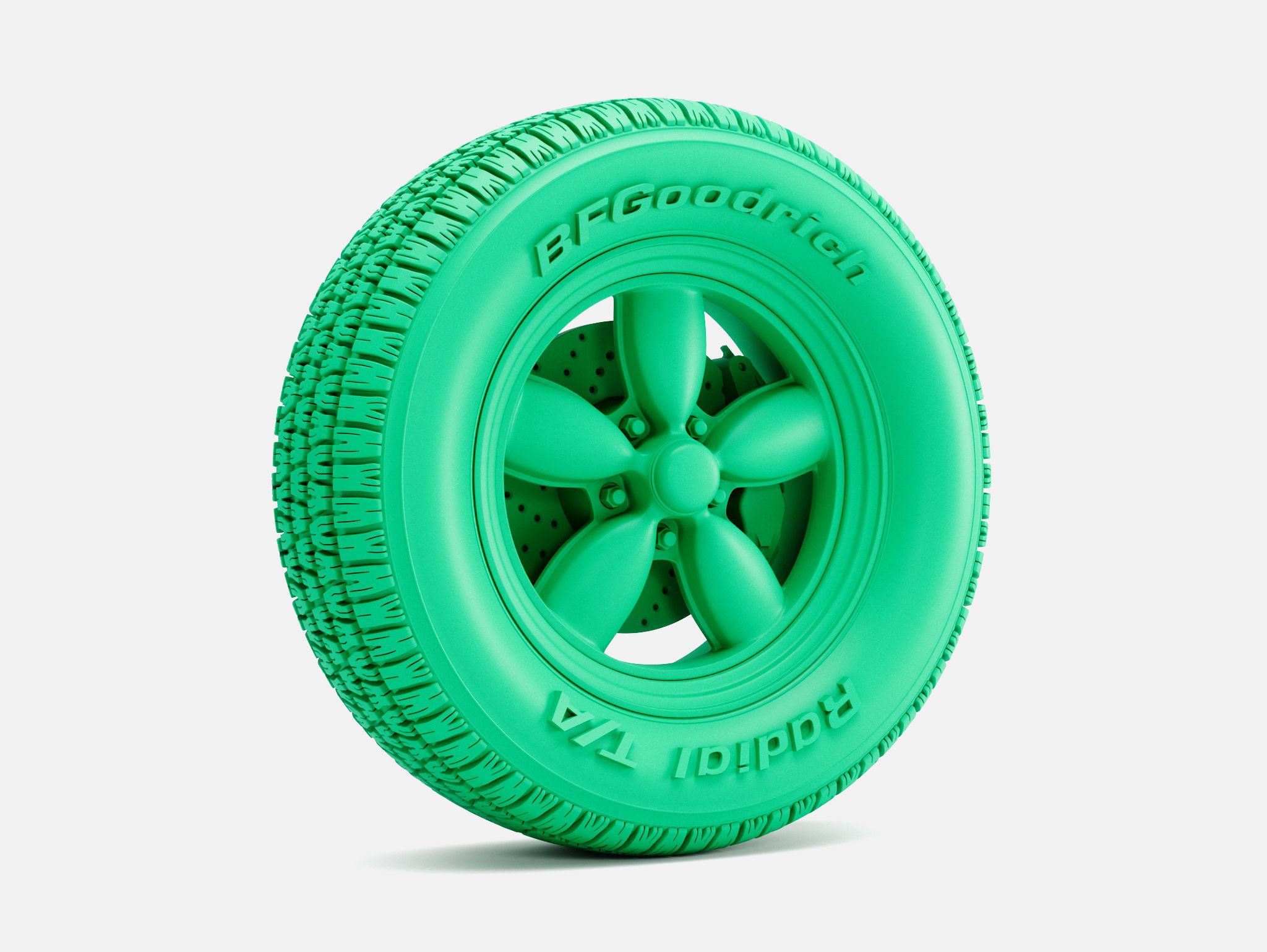 15x6 15x7 15x8 15x10 Daisy Wheels BFGoodrich Radial TA Tires 3D print model_1
