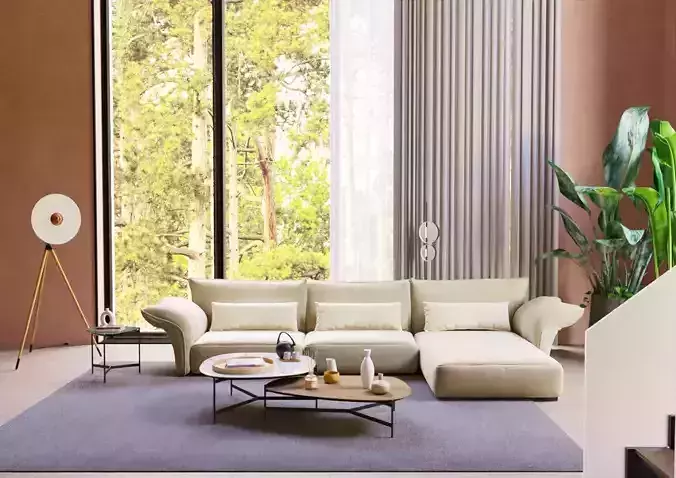 Modern Living room 02 3D model