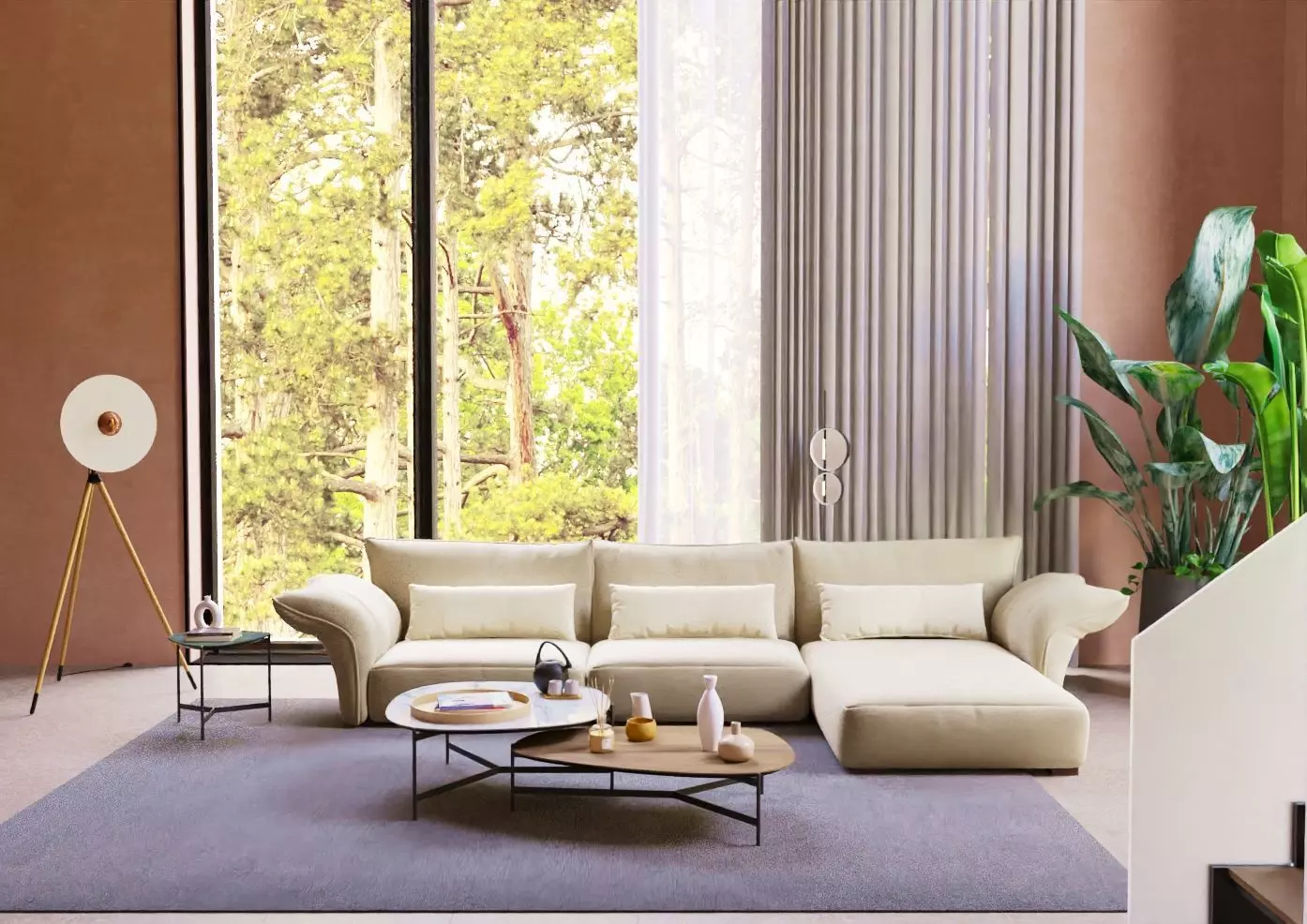 Modern Living room 02 3D model