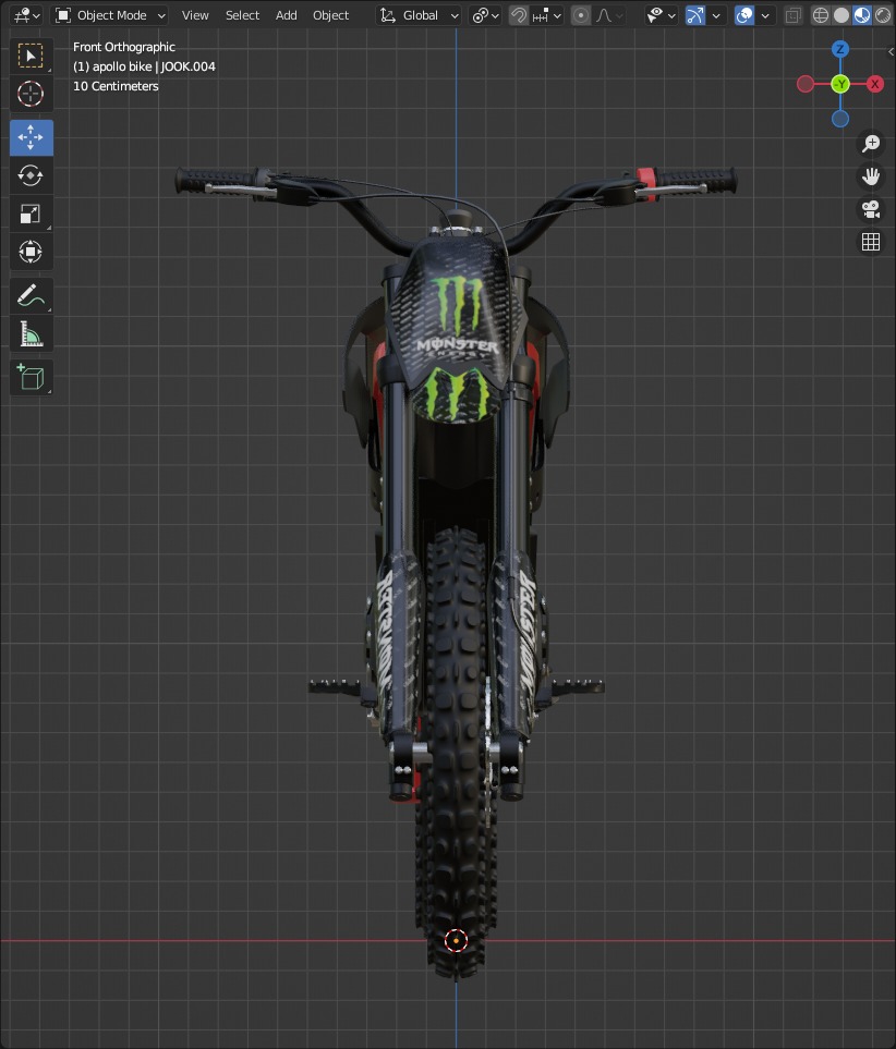 Apollo RFN Electric Bike Low-poly 3D model_17