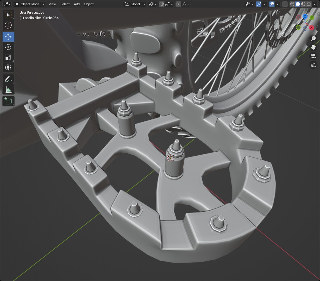 Apollo RFN Electric Bike Low-poly 3D model_31