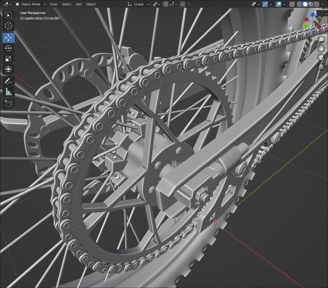 Apollo RFN Electric Bike Low-poly 3D model_30
