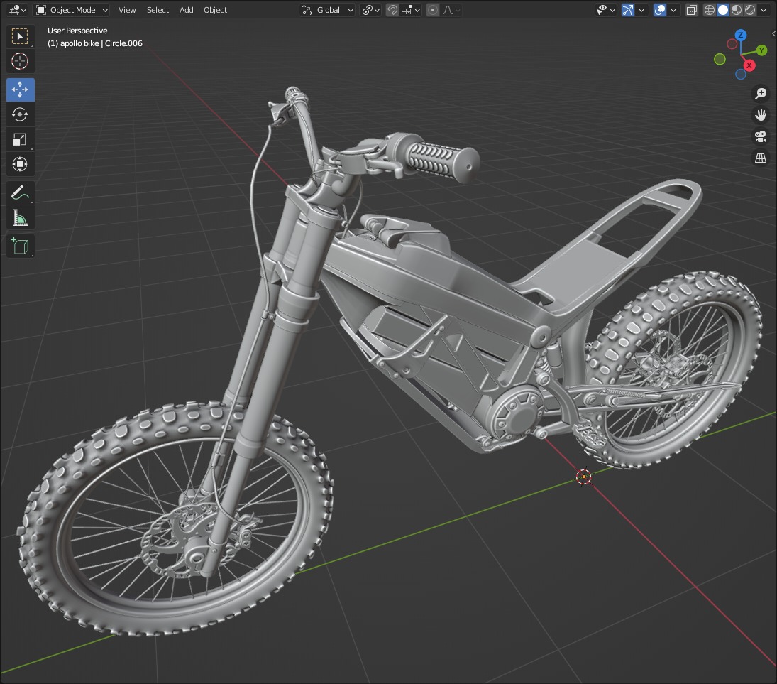 Apollo RFN Electric Bike Low-poly 3D model_33