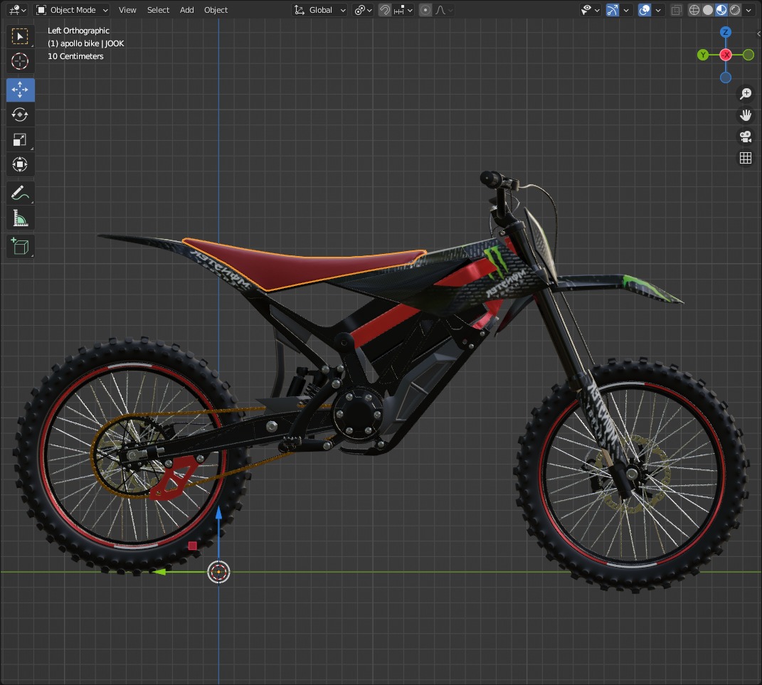 Apollo RFN Electric Bike Low-poly 3D model_20