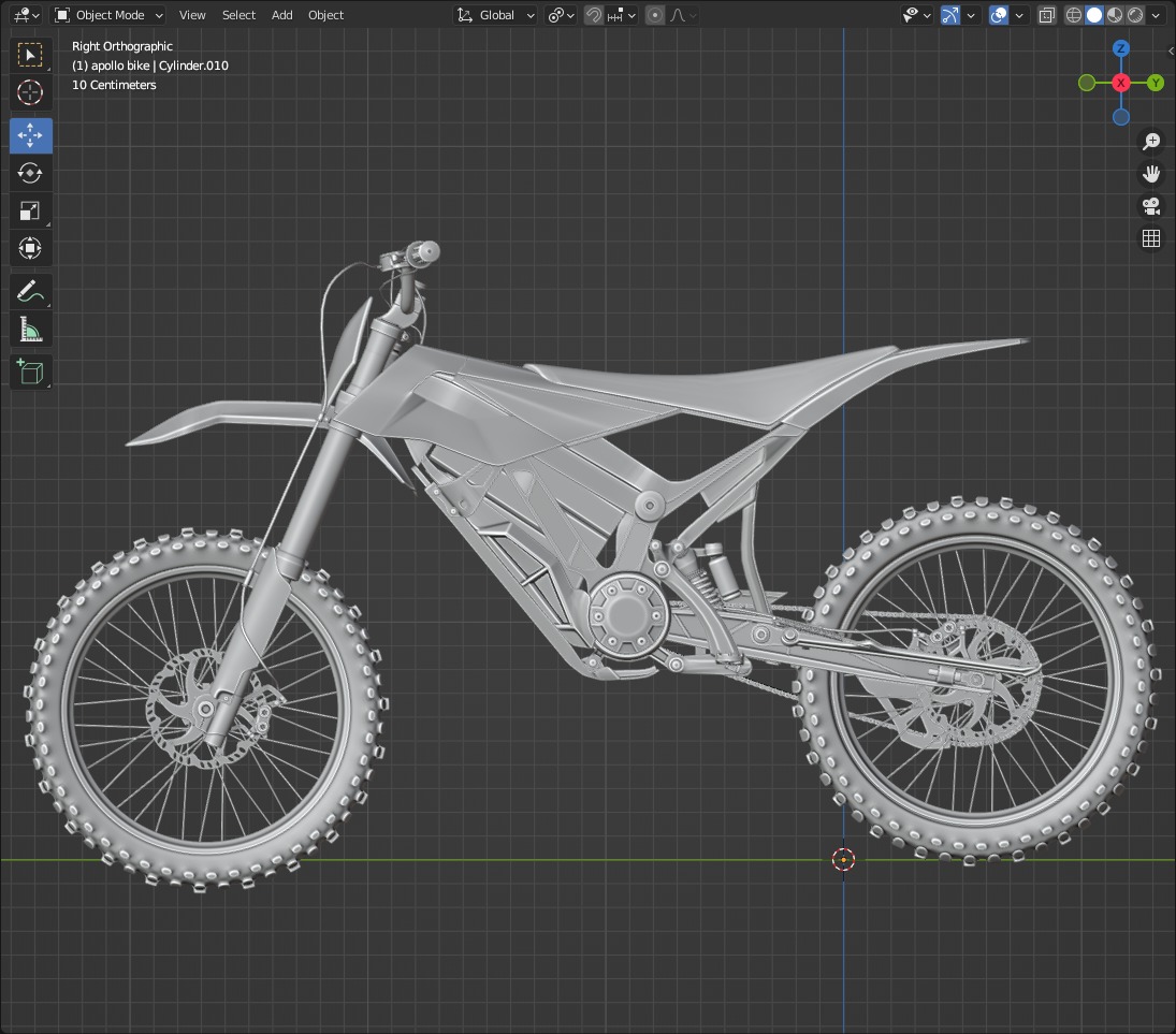 Apollo RFN Electric Bike Low-poly 3D model_28