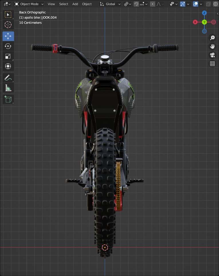 Apollo RFN Electric Bike Low-poly 3D model_18