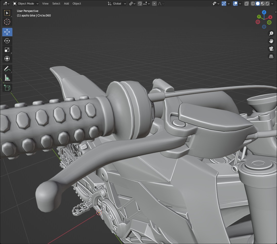 Apollo RFN Electric Bike Low-poly 3D model_32