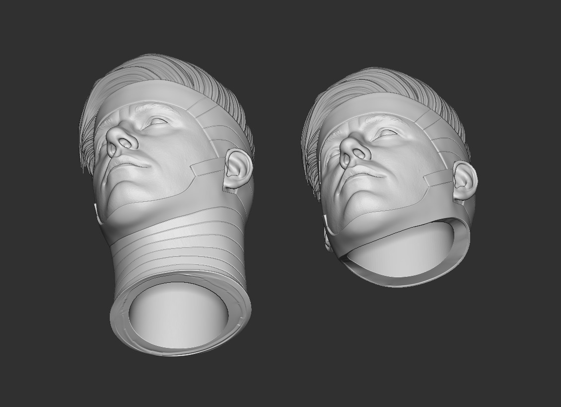 Channing Tatum - Gambit Headsculpt 3D print model_4