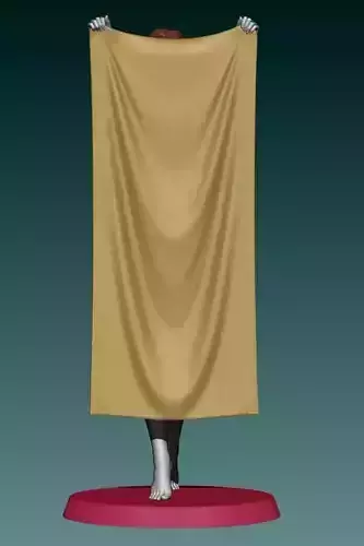 Behind a towel  3D print model