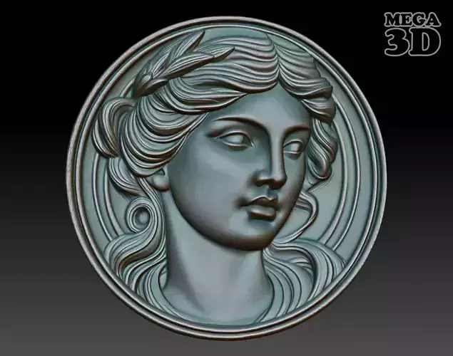 Roman Queen basrelief 05 241001 3D print model