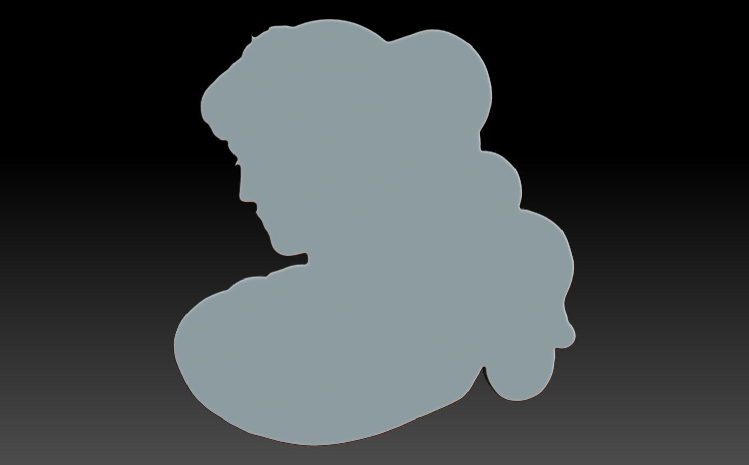 Roman Queen basrelief 04 241001 3D print model_5