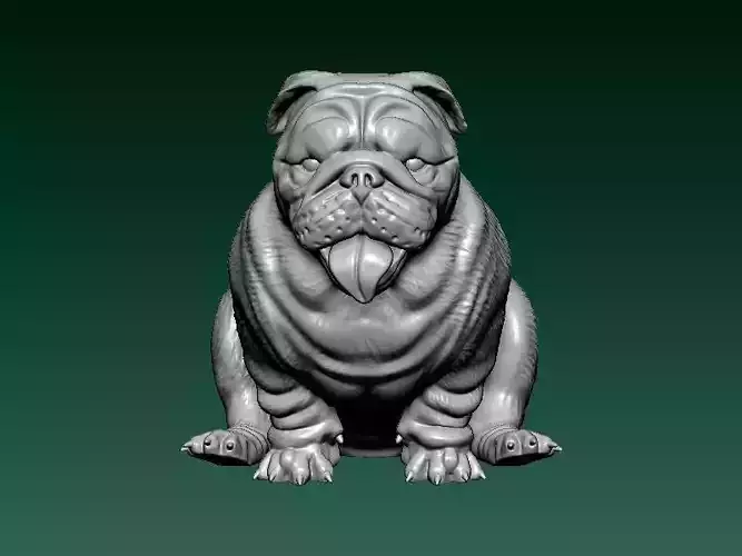 Pit Bull Terrier 3D printable vertical version
