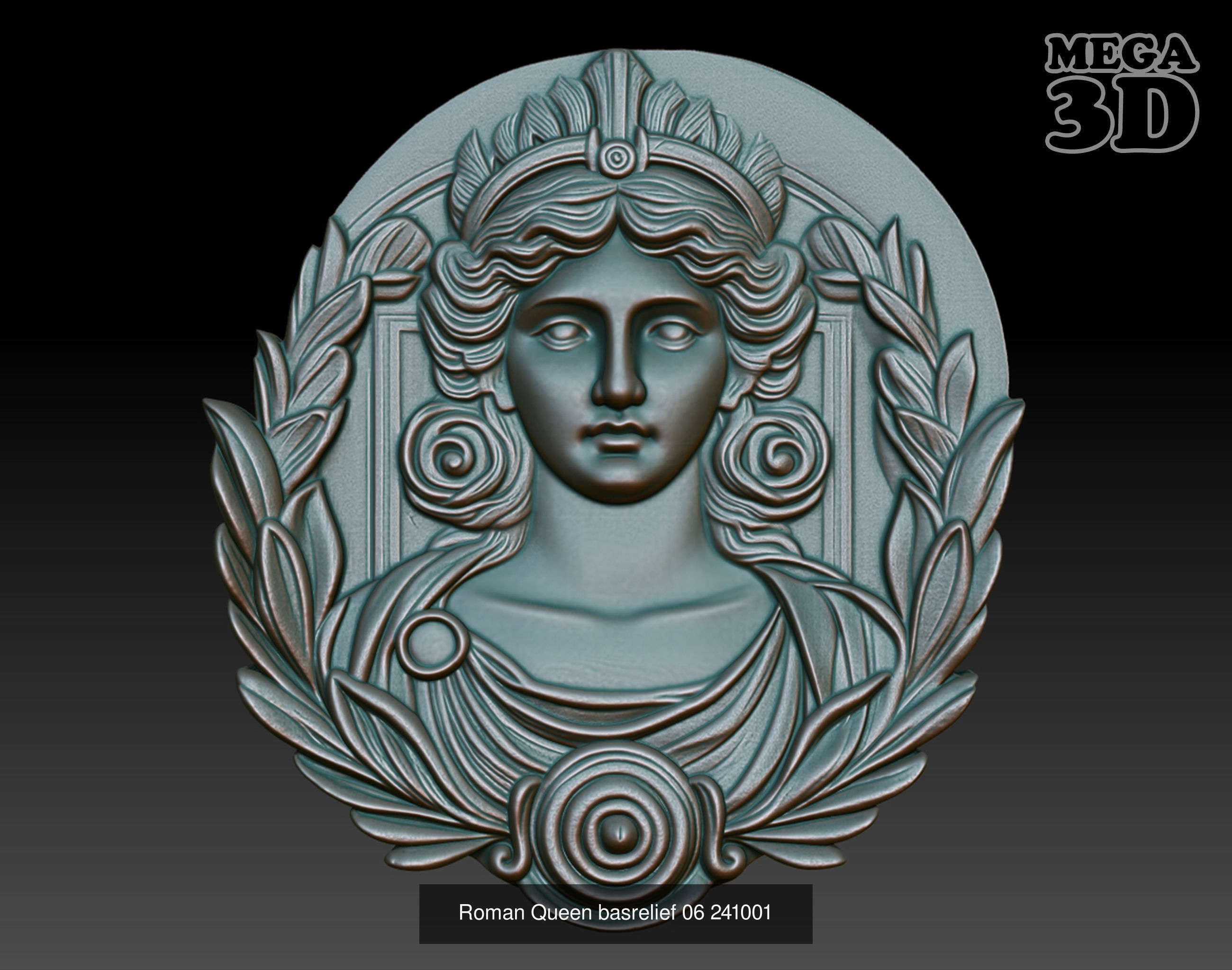 Roman Queen basrelief Pack A 241001 3D Model Collection_4