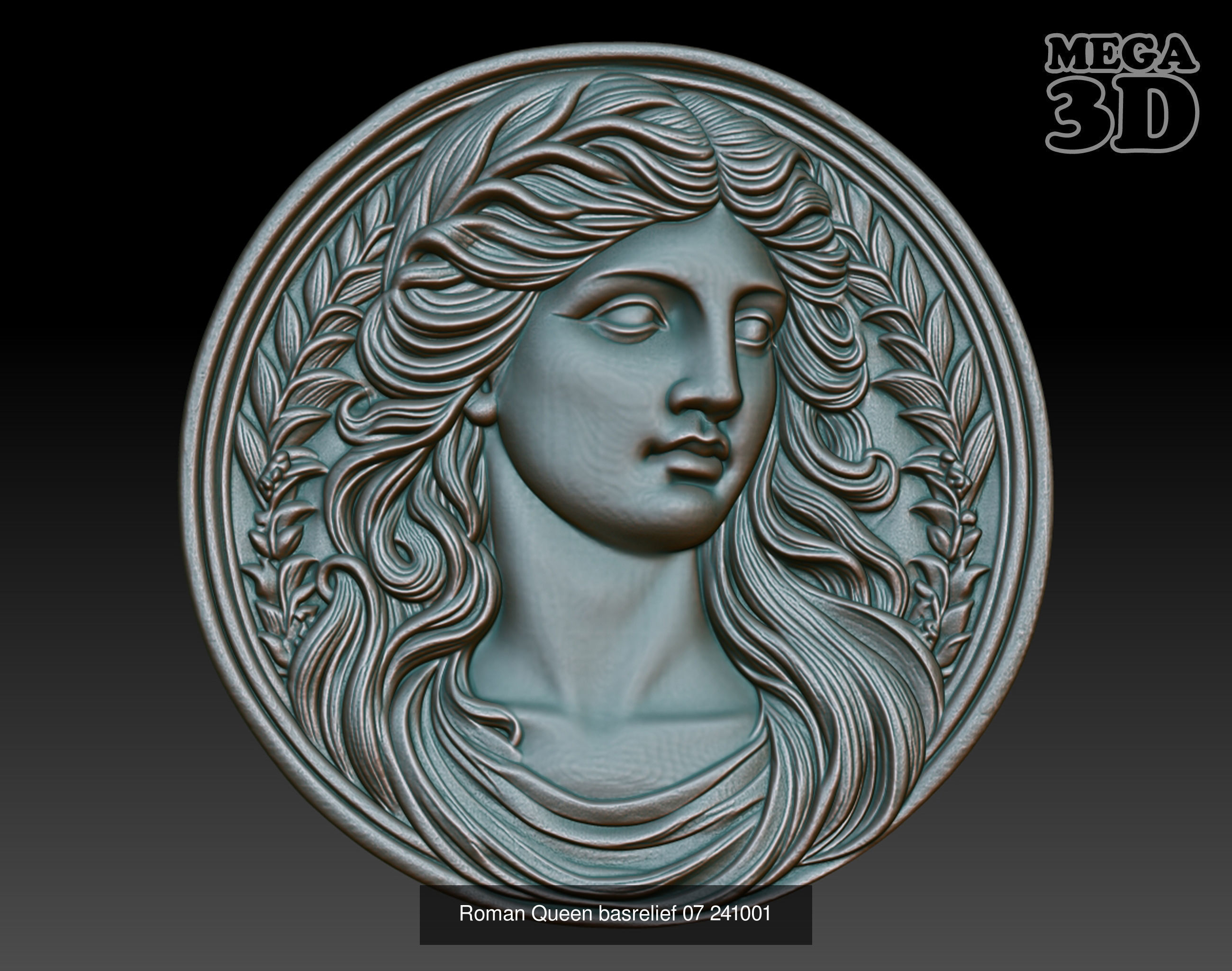 Roman Queen basrelief Pack A 241001 3D Model Collection_3