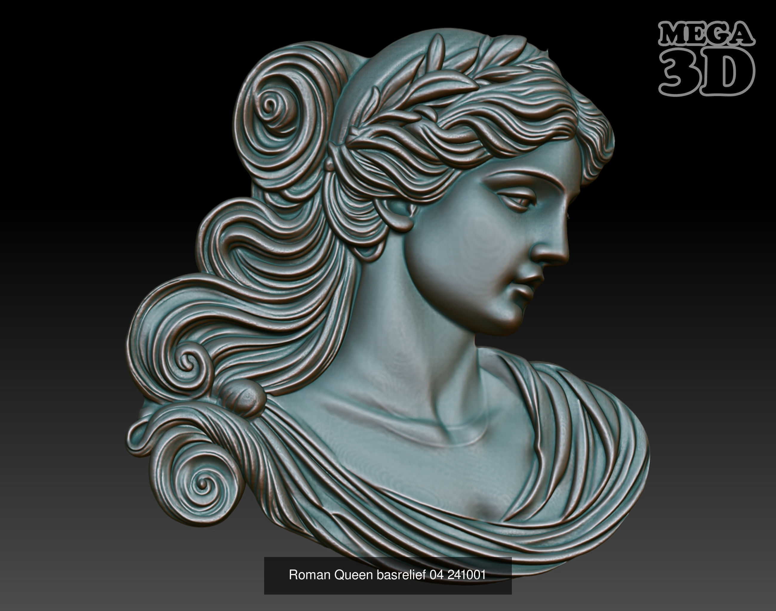 Roman Queen basrelief Pack A 241001 3D Model Collection_6