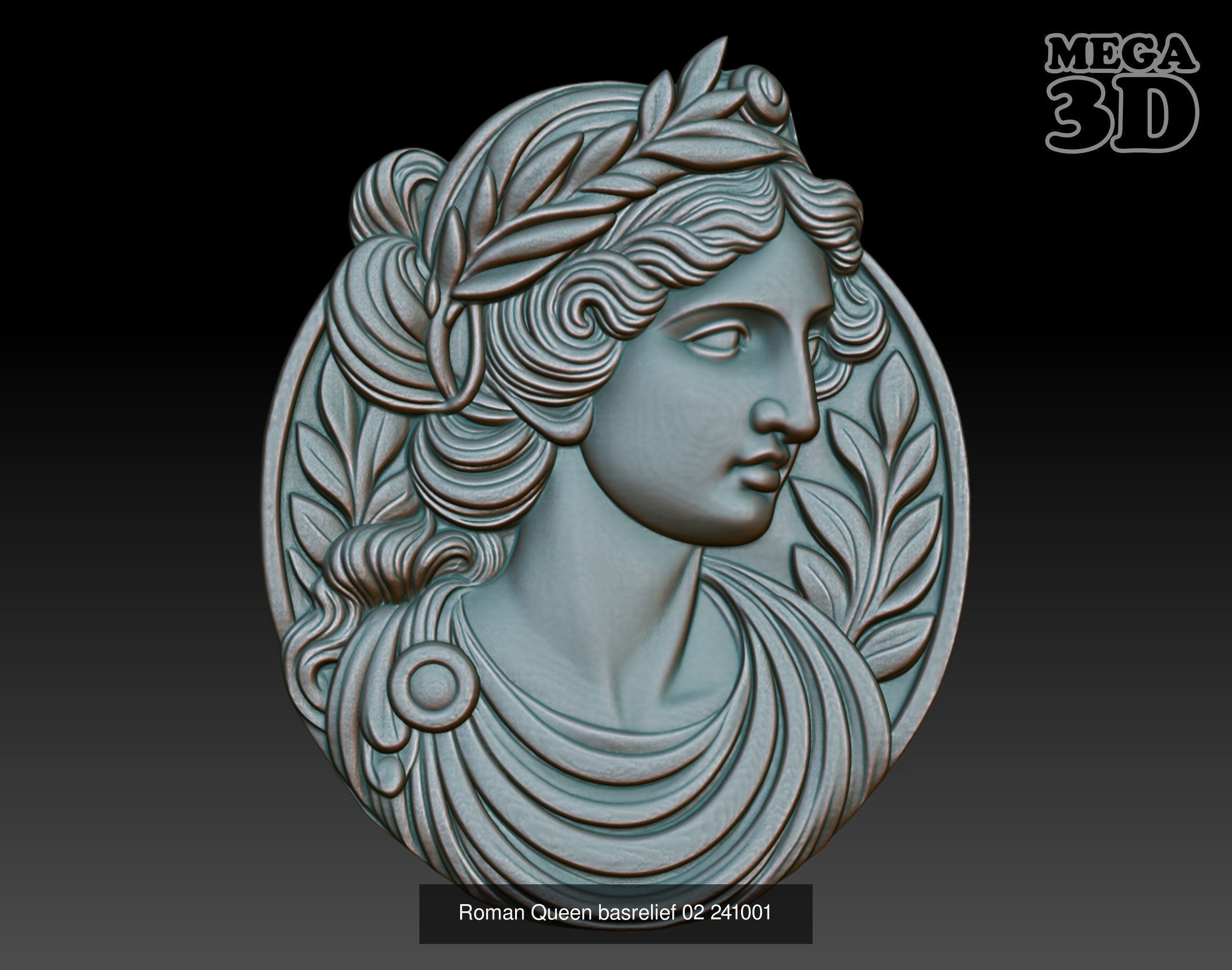 Roman Queen basrelief Pack A 241001 3D Model Collection_8