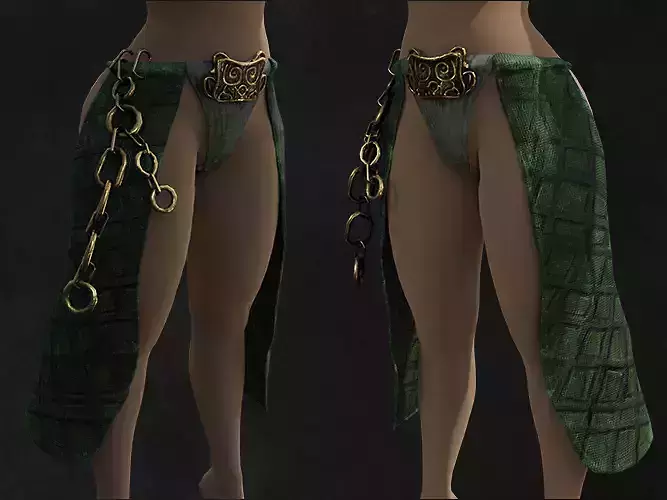 Belt Barbarian Game asset 