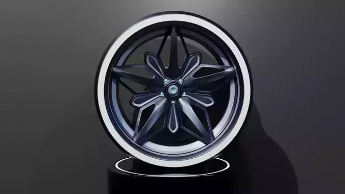 Sport car rim wheel - Star shape