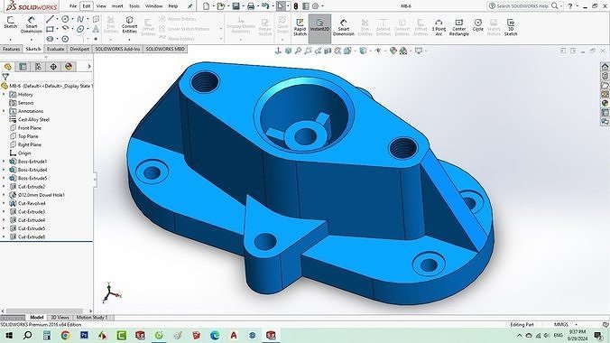 3D model used for plastic printing 3D model