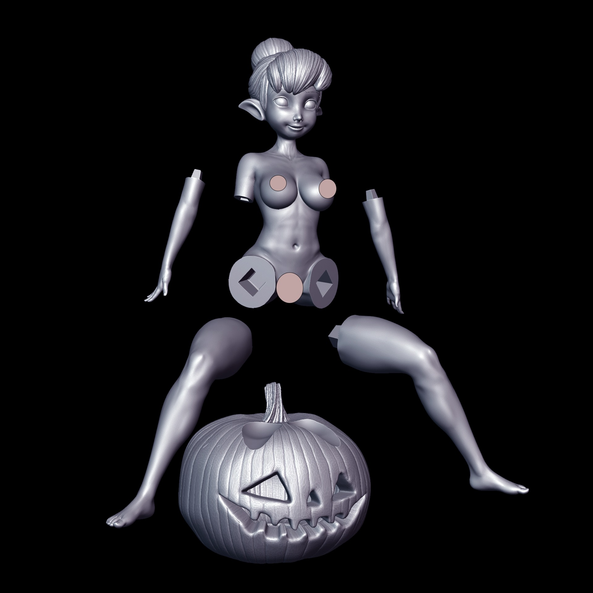 TinkerBell On Halloween - Goblin version 3D print model_6