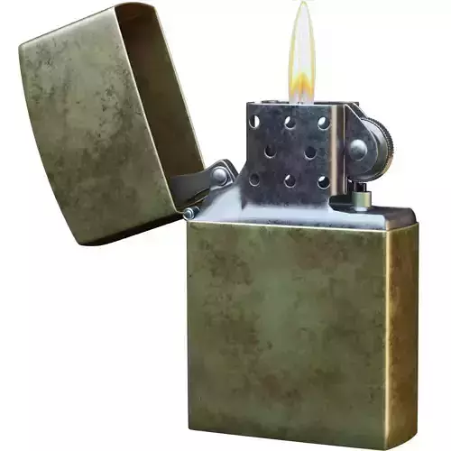 Zippo Lighter Classic Low-poly 3D model