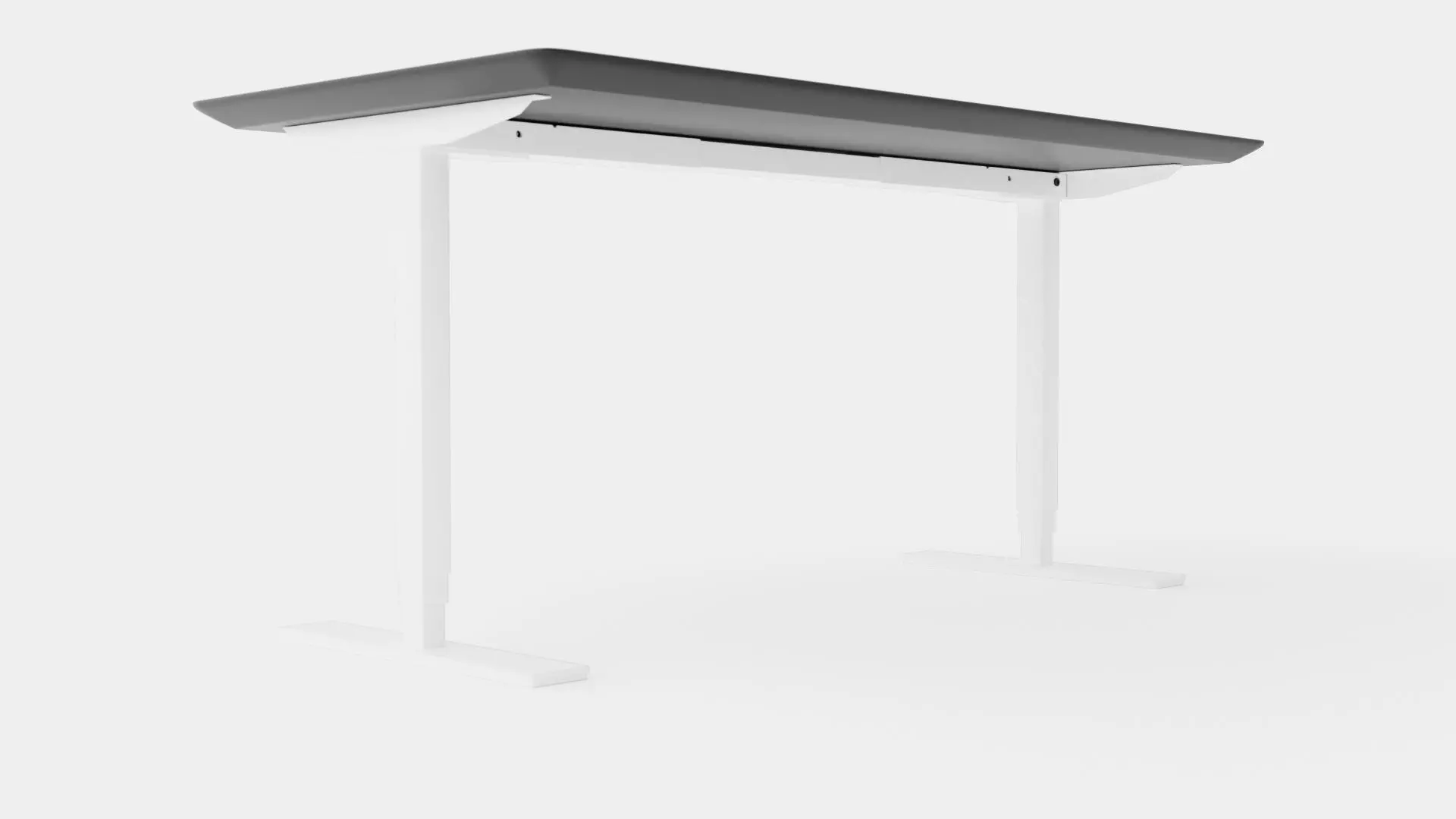 Office Table Low-poly 3D model_0