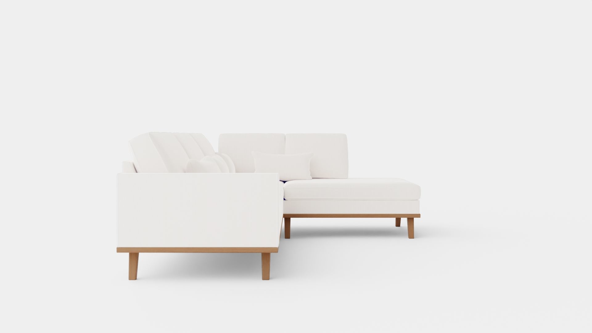 L-shaped Sofa Low-poly 3D model_2