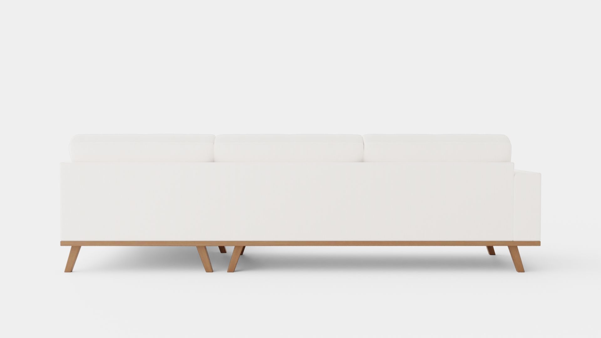 L-shaped Sofa Low-poly 3D model_4