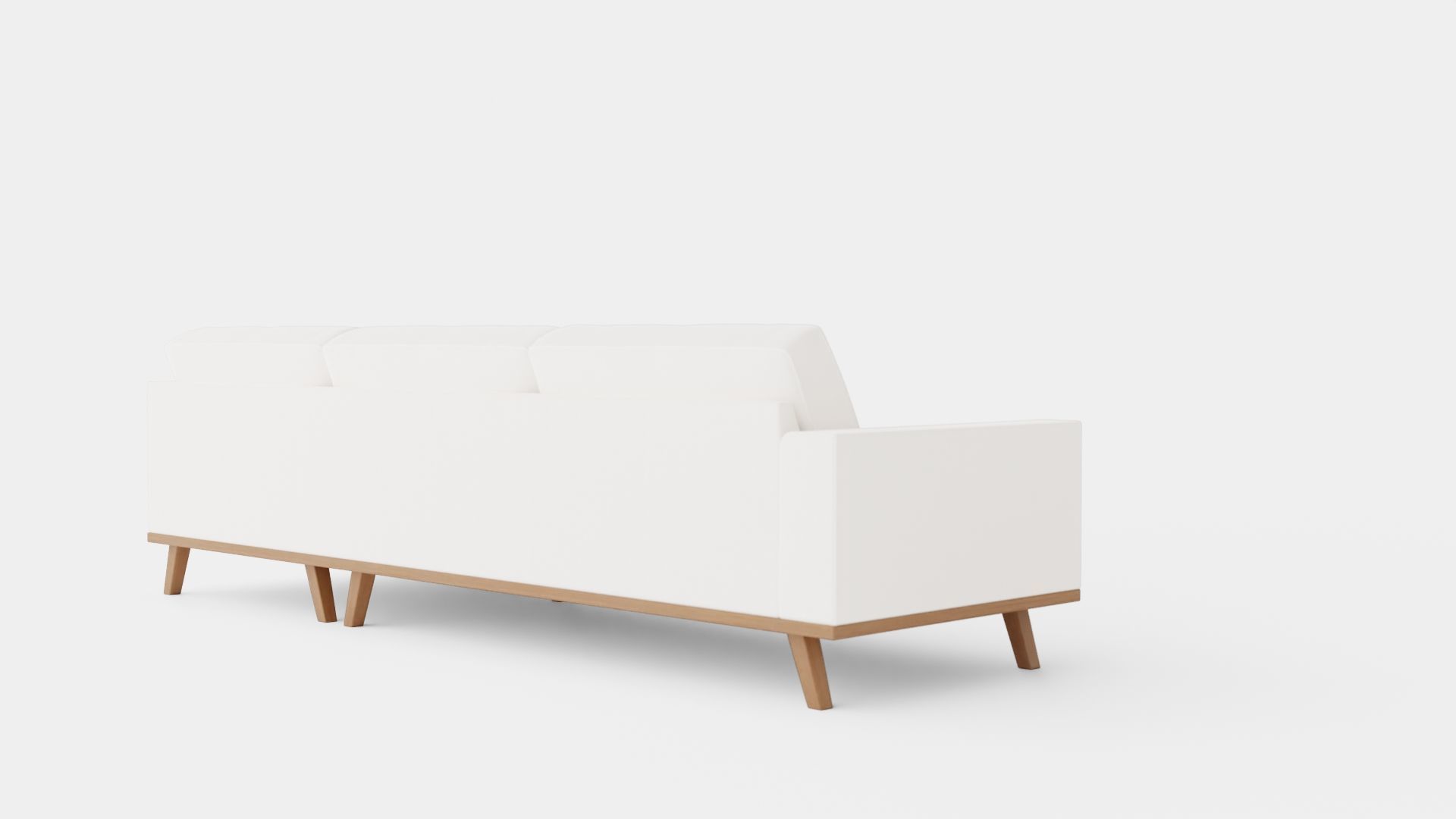 L-shaped Sofa Low-poly 3D model_3
