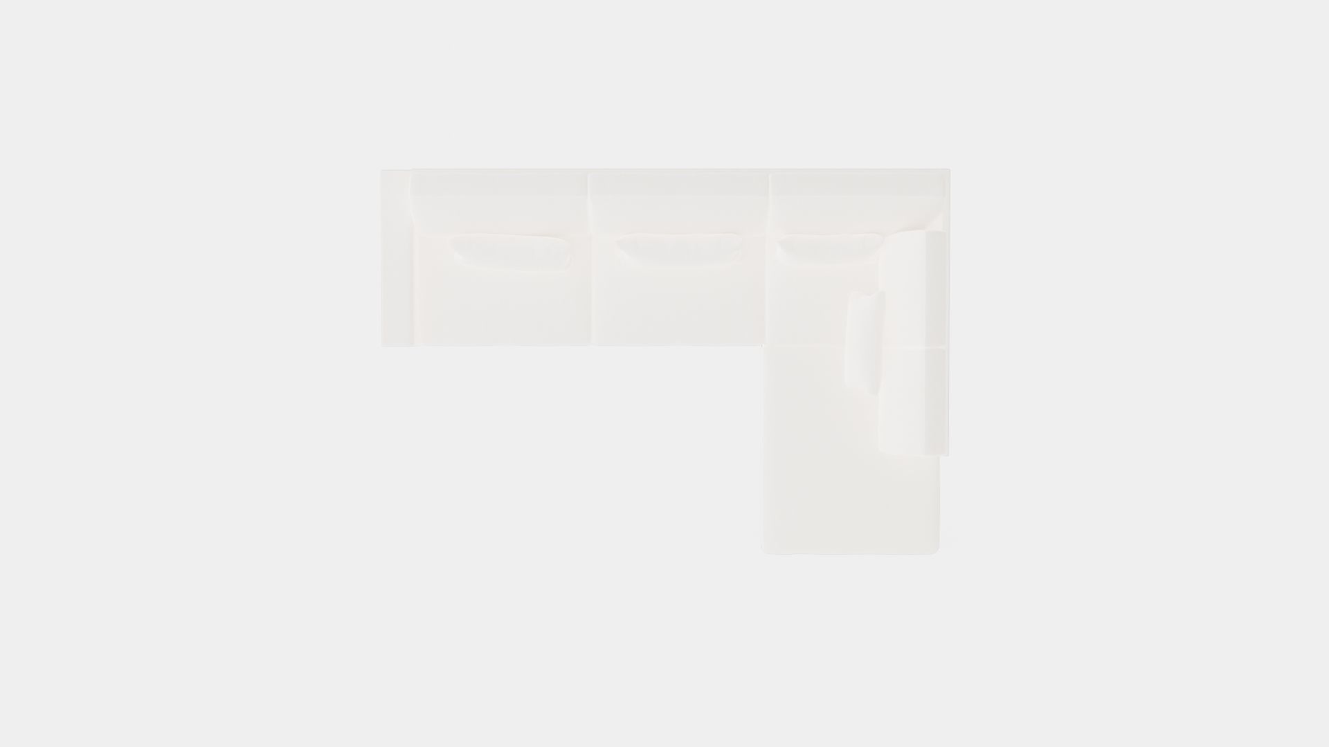 L-shaped Sofa Low-poly 3D model_5