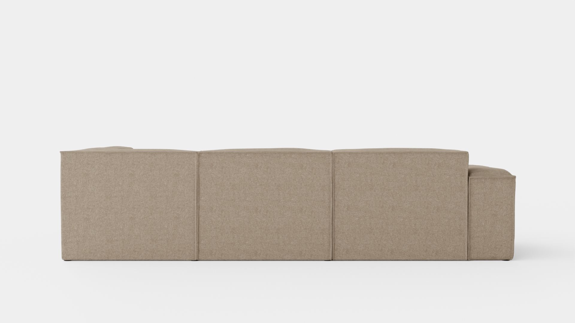 L-shaped Sofa Low-poly 3D model_4