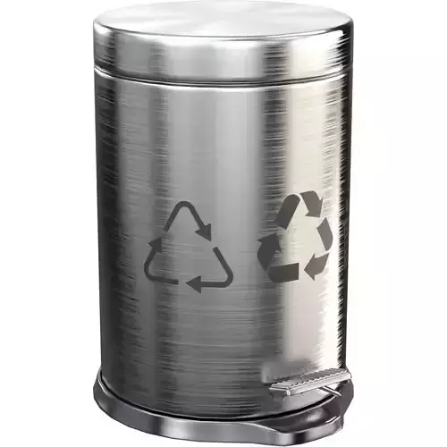 Metal Trash Can