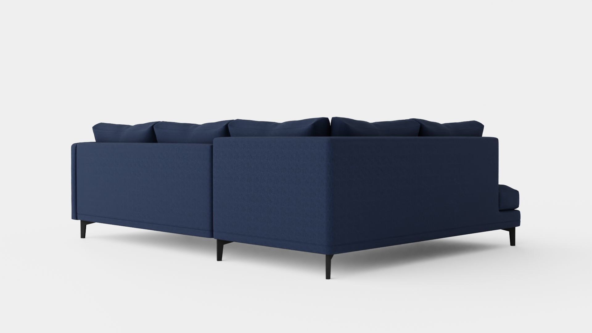 L-shaped Sofa Low-poly 3D model_3