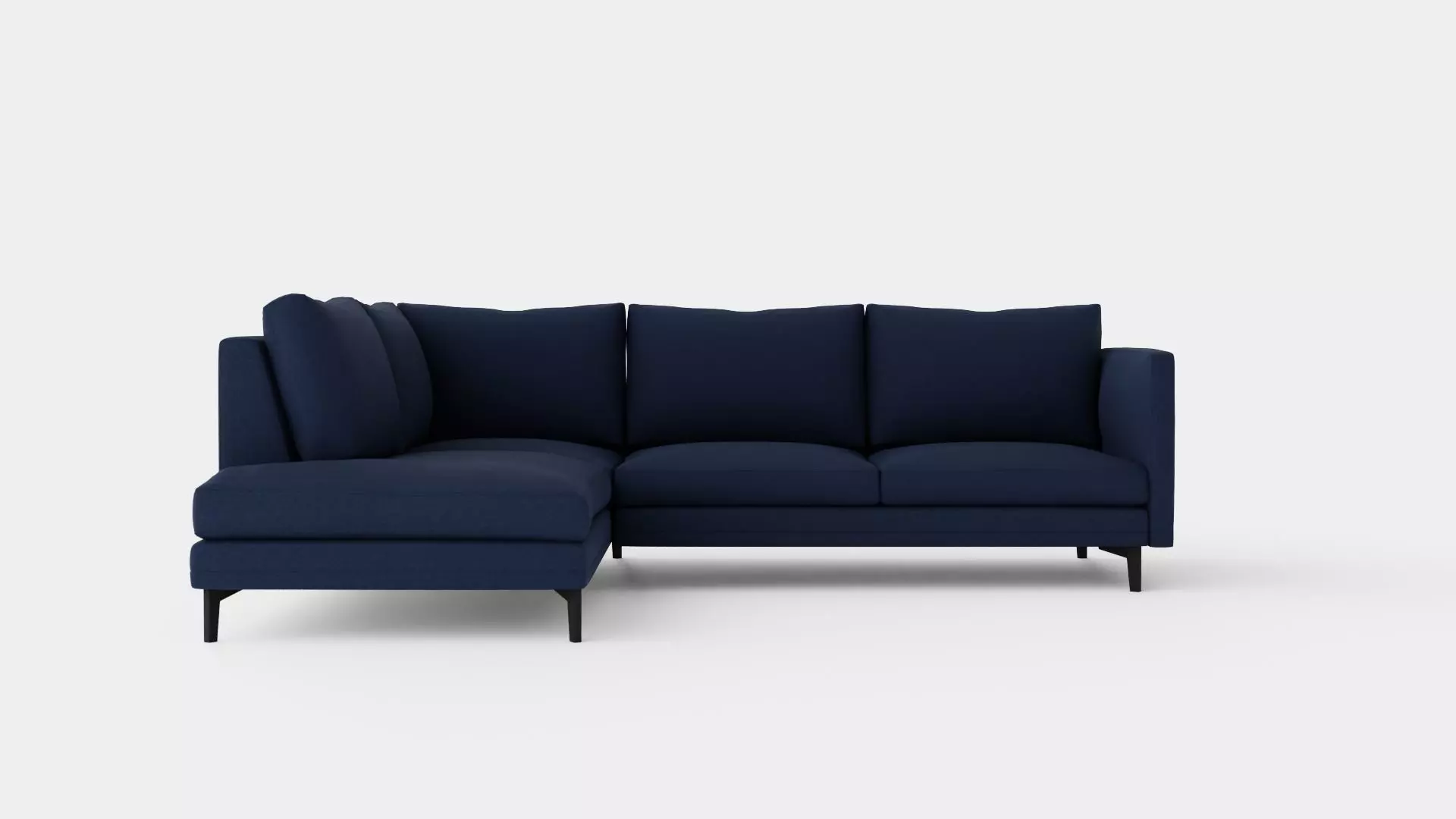 L-shaped Sofa Low-poly 3D model_0