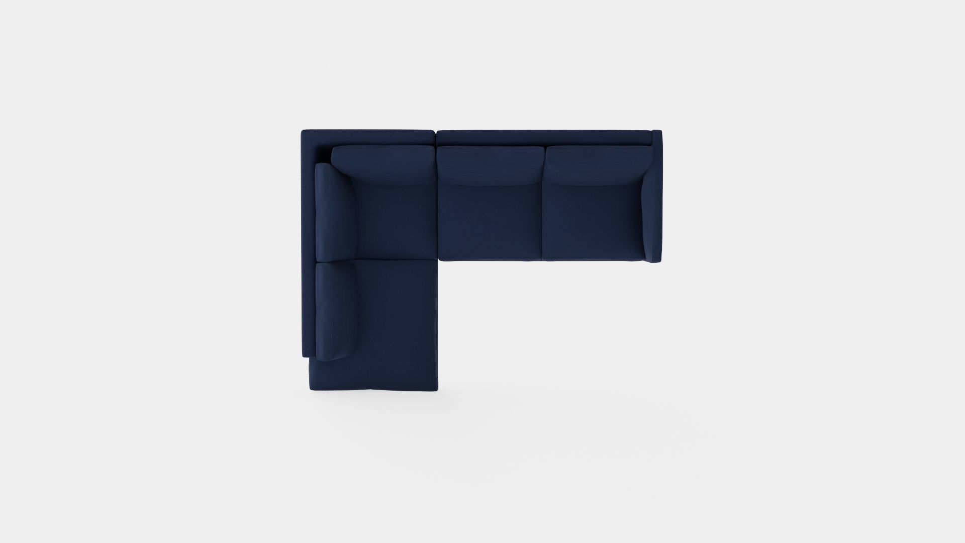 L-shaped Sofa Low-poly 3D model_5