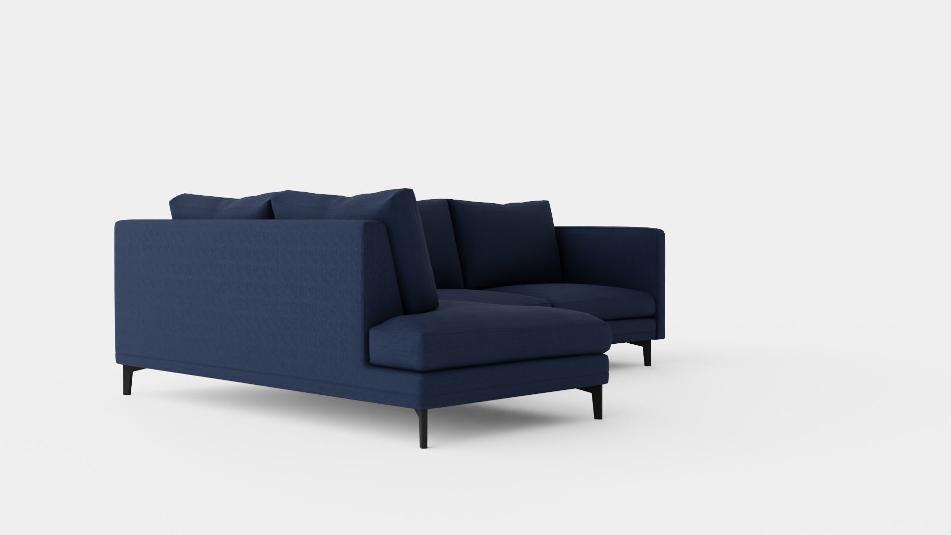L-shaped Sofa Low-poly 3D model_1