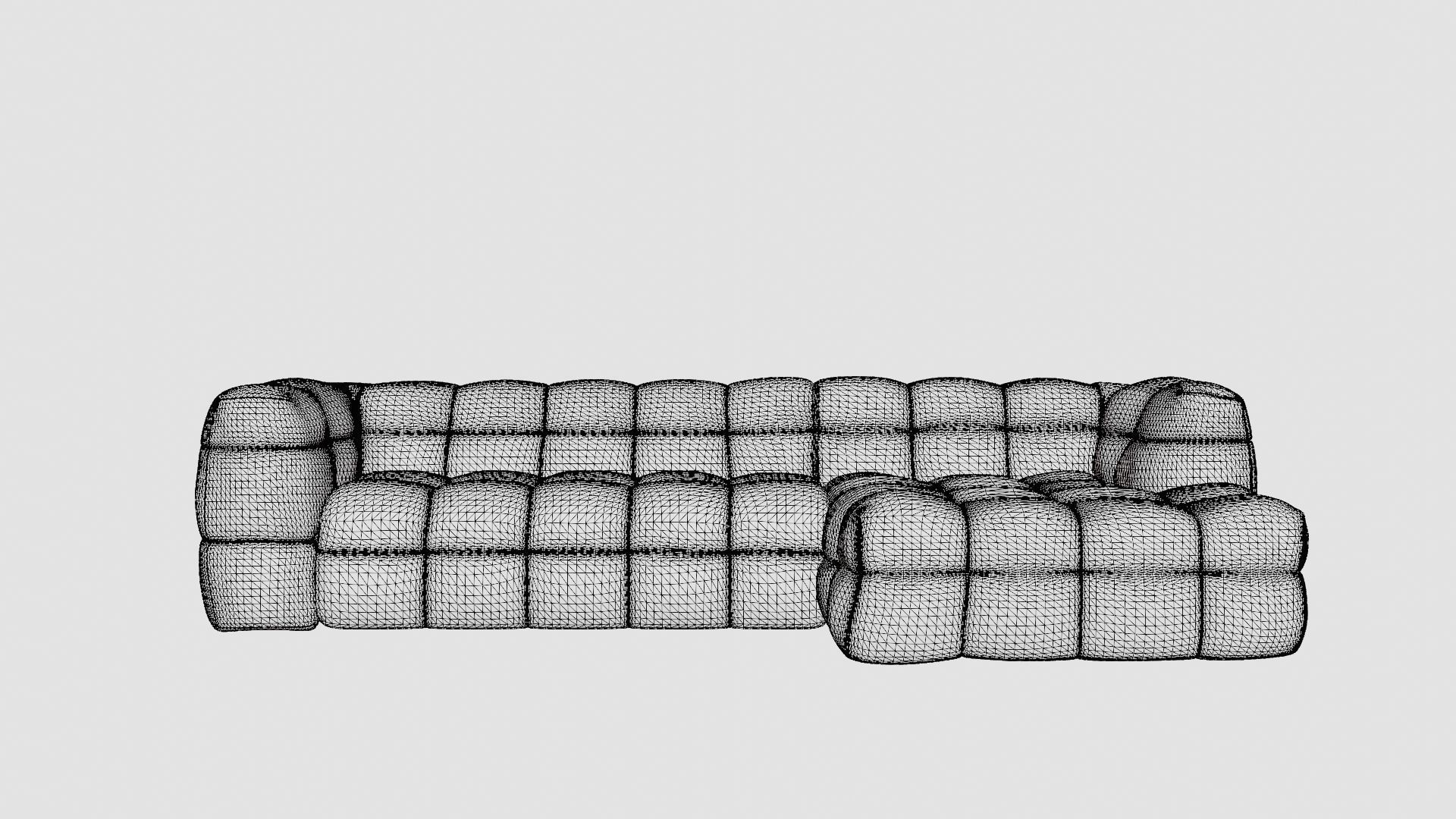 Divan Sofa Low-poly 3D model_6