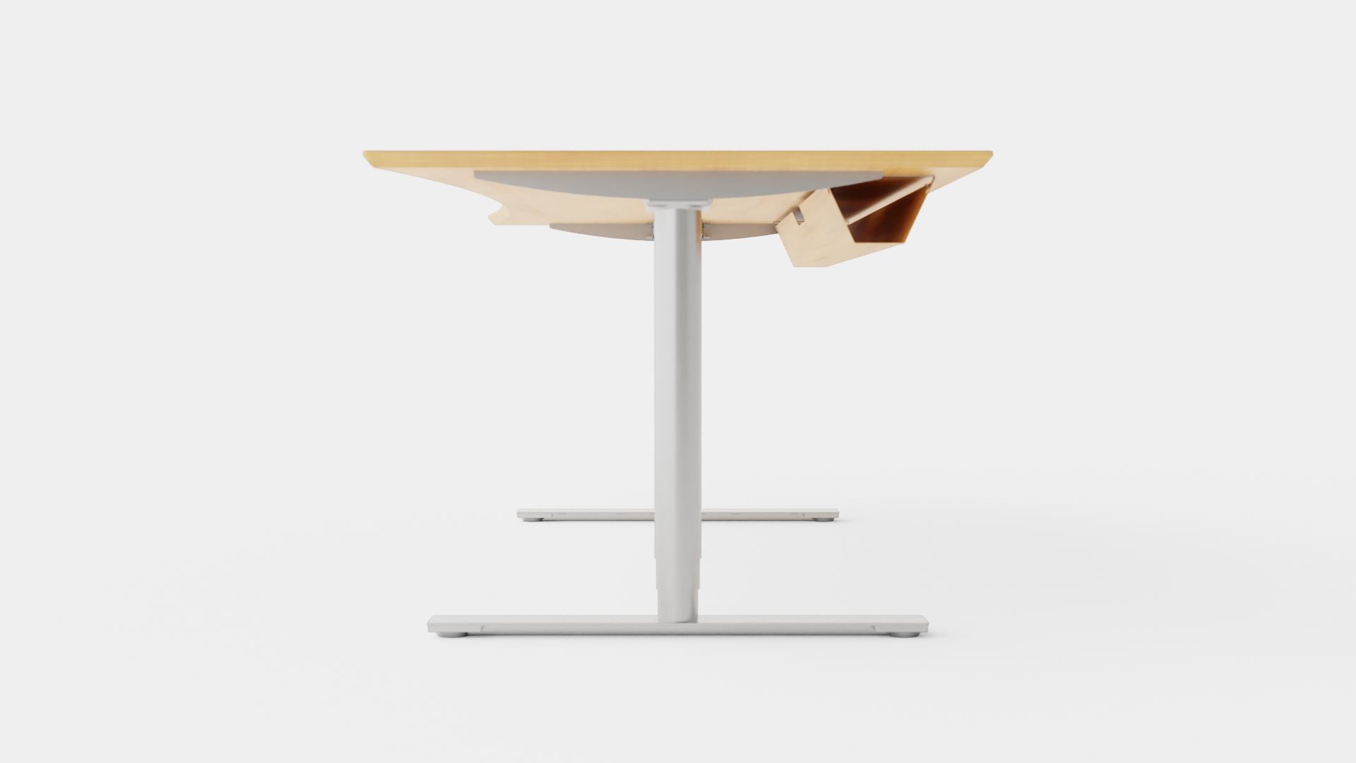 Office Desk Low-poly 3D model_2