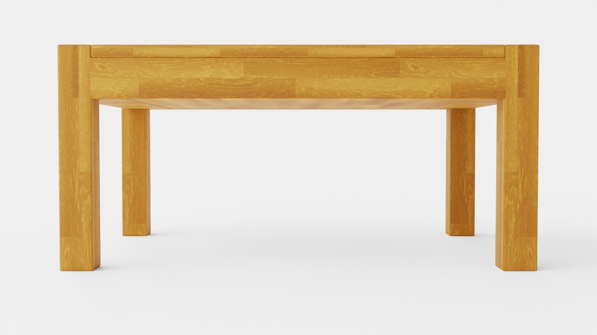 Wooden Coffee Table Low-poly 3D model_1