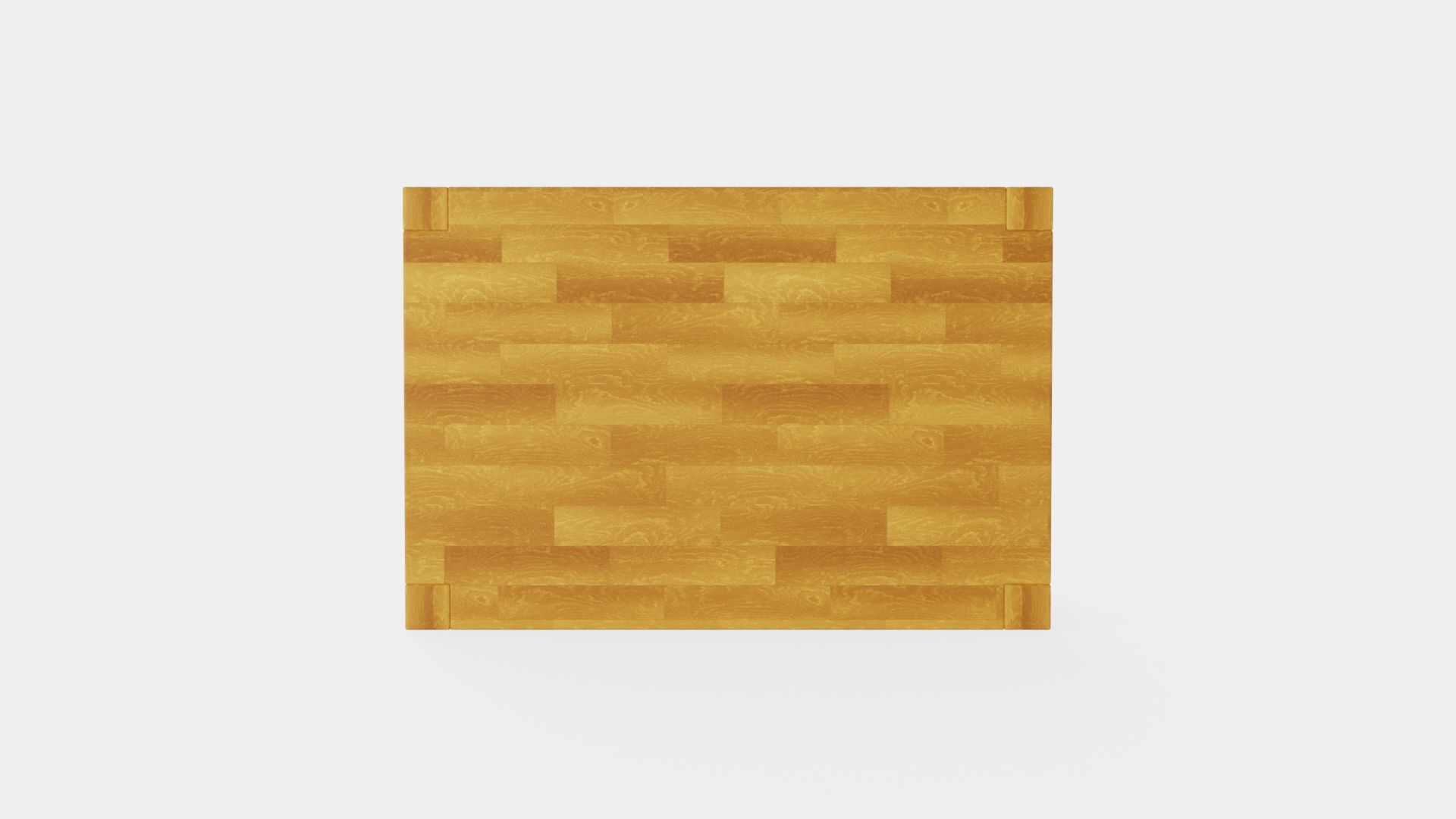 Wooden Coffee Table Low-poly 3D model_5