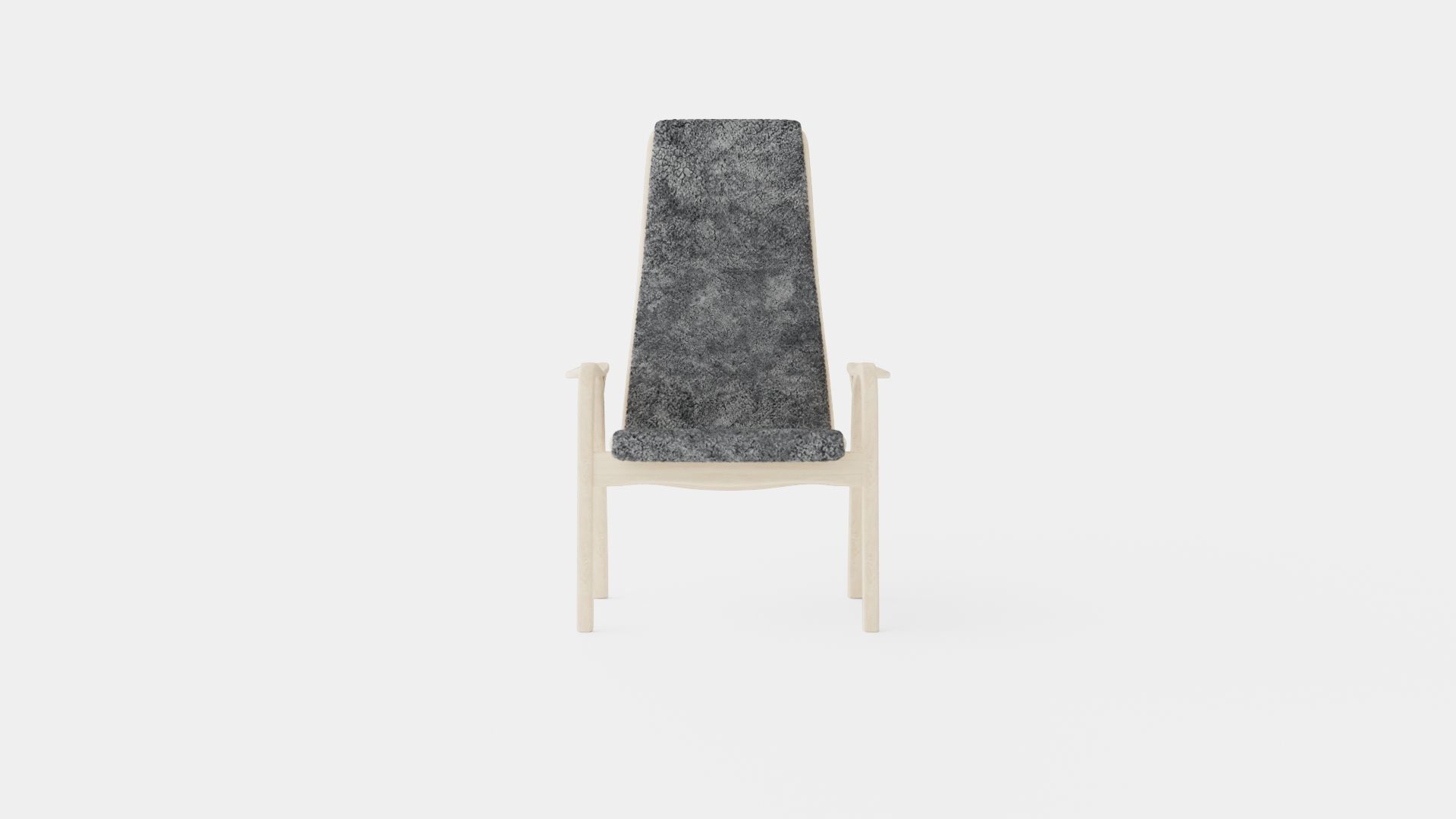 Woolen Armchair Low-poly 3D model_1