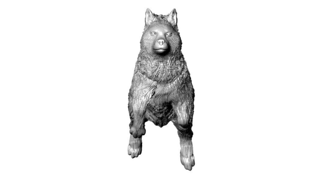 Running Dog 003 3D Printable Model 3D print model 3D print model_6