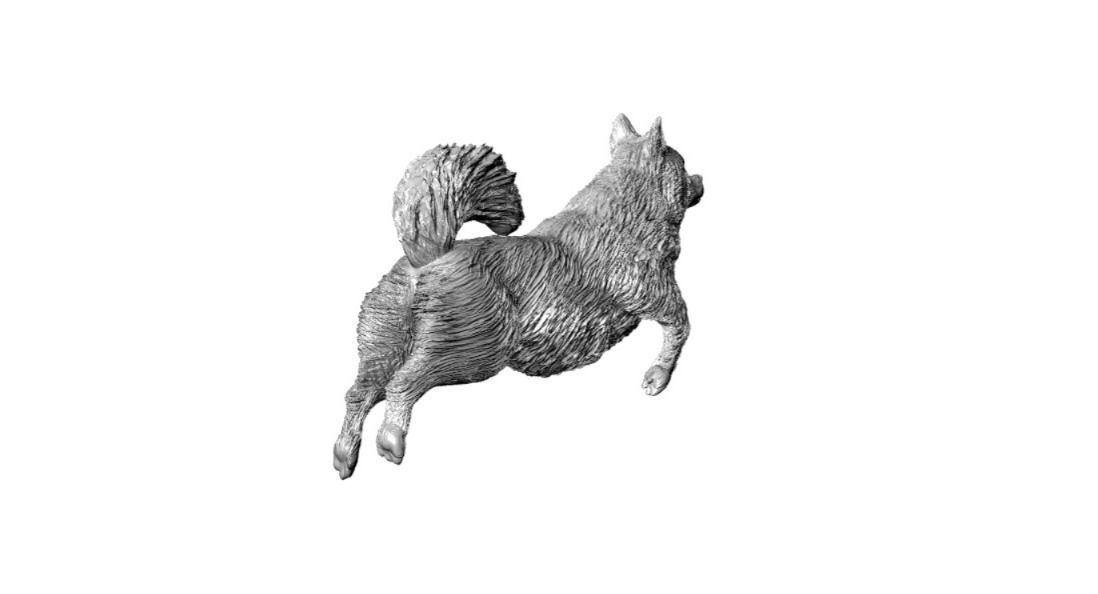 Running Dog 003 3D Printable Model 3D print model 3D print model_4